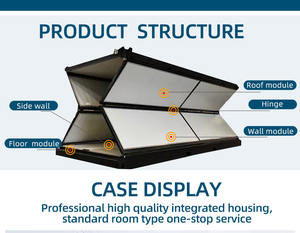 Sẵn Sàng Thực hiện Ánh Sáng Thép Prefab Có Thể Gập Lại Container Nhà Bão Bằng Chứng Đúc Sẵn Di Động Di Động Gấp Mini Nhà - Product Image 4