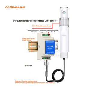 เซ็นเซอร์วัดค่า ORP แบบ RS485 สำหรับอุตสาหกรรม รองรับ Modbus RTU  วัดคุณภาพน้ำ 4-20mA สำหรับกรด-ด่างเข้มข้น และการเพาะเลี้ยงสัตว์น้ำในทะเล - Product Image 1