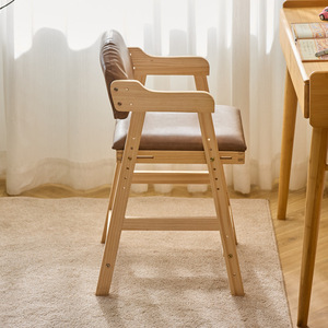 Children's Study Chair Solid Wood <b>Height</b> <b>Adjustable</b> Ergonomic Posture Correction Desk Chair For Kids - Product Image 2