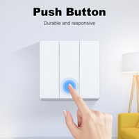 Nuevo Panel de Interruptores Inteligentes Tuya con Control Remoto por Voz a través de la Aplicación Zigbee, Estándar Europeo y del Reino Unido, Compatible con Alexa y Google Home