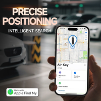 2025 Luxury Aluminum Slim Compact Key Organizer Finder IOS Find My Support Anti Lost Tracking Device Portable OEM