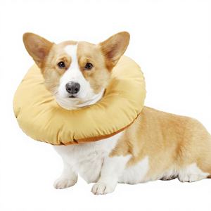 Anneau en polyester anti-morsure et anti-léchage Elizabeth, modèle TW1, couleur unie, pour chiens et chats, à utiliser après la stérilisation - Product Image 1