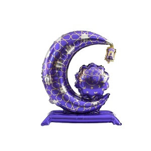 Palloncini a Forma <span class=keywords><strong>di</strong></span> Stella per Feste, Palloncini Decorativi con <span class=keywords><strong>Luna</strong></span> e Stella per Feste, Palloncini in Foglio <span class=keywords><strong>di</strong></span> Alluminio - Product Image 2