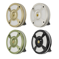Lanterna da Campeggio d'Emergenza 9*LED RGB Colorata 300LM con Gancio Magnetico IP44 Impermeabile 10 Modalità Ricarica Type-C per Officina e Giardino