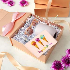 กล่องของขวัญแม่เหล็กพับได้สุดหรู กล่องแข็งสีขาวพิมพ์ลายตามสั่ง พร้อมฝาปิดแม่เหล็ก - Product Image 5