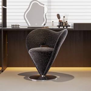 Taburete de tocador de lujo con forma de cono, silla giratoria para dormitorio y tocadores de maquillaje - Product Image 4