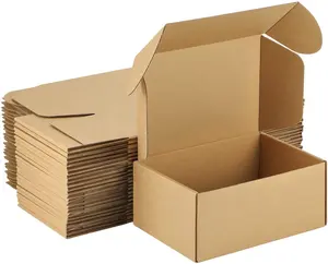 DVI定制运输箱低最小起订量便宜棕色小瓦楞纸板邮件箱用于包装运输和存储
