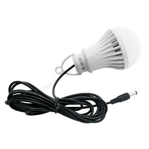 Солнечная Светодиодная лампа аварийного освещения 5 В 12 В USB DC батарея Power Bank 3 Вт 5 Вт 7 Вт DC5.5 * 2,1 мм солнечная энергетическая система подвесная лампочка - Product Image 4