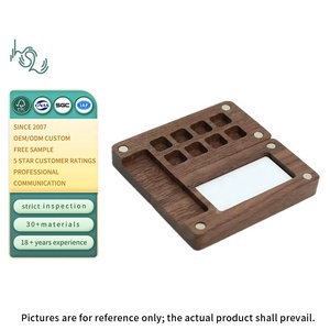 Tavolozza Portatile in Legno a 8 Scomparti, Mini Scatola per Colori da Viaggio per Acquerello - Product Image 1