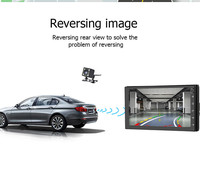 Lecteur multimédia Lelv Navigation Android 7 "1din GM avec écran tactile HD 7 pouces, Wifi intégré, radio BT, FM, WIFI, son stéréo