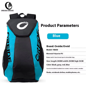 Mochila Deportiva Personalizable y Resistente de Poliéster y Nailon para Viajes, Escuela, Fútbol, Baloncesto, Bádminton, Tenis y Raquetas - Product Image 3