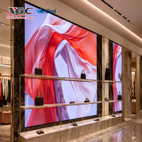 Mur vidéo LED P1.86 à installation fixe intégrée, écran intérieur 8K HDR10, garantie 2 ans, affichage de luxe pour boutiques et centres commerciaux