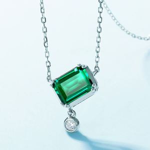 สร้อยคอจี้เพทายสีเงินสเตอร์ลิง925มาใหม่คลาสสิกสร้อยคอชั้นดีสี่ใบสำหรับผู้หญิง - Product Image 2