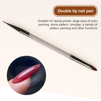 Kit d'outils de manucure multifonctionnel avec pinceau de dessin gris style japonais pour le design de vernis gel et la création de motifs