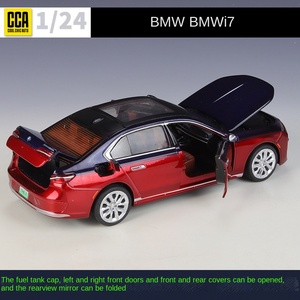 Vente chaude 1:24 BWM I7 électrique Supercar moulé sous pression modèle de voiture en métal avec son et lumière jouets ornement décorer - Product Image 3