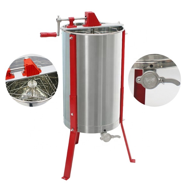 3 Frames Manual Honey Bee Extractor Honey Centrifuge Honey Separator