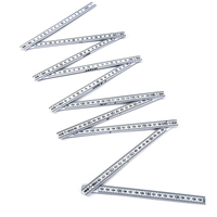 Règle pliante en plastique pliable et flexible pour outils de mesure multifonctions 2 m 10 plis