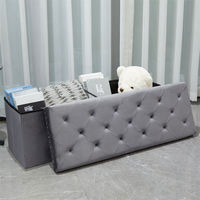 Fabricant de meubles Bailey poufs pliants de stockage tabourets jaunes poufs pour table basse