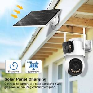 ICsee Outdoor HD 4MP <strong>WiFi</strong> PTZ Security <strong>Camera</strong> with Dual Lens Solar Panel and Built-in Battery <strong>Wireless</strong> Dual Lens Solar <strong>Camera</strong> - Product Image 4