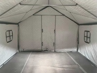 Tente de toit épaisse à trois couches pour toutes les saisons, en tissu Oxford 600D12 imperméable, tente de camping en coton plat coupe-vent