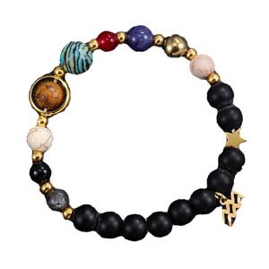 G3559, venta al por mayor, horóscopo, pulsera espiritual, piedra de cristal curativa, joyería de moda, regalo de <span class=keywords><strong>pareja</strong></span>, 12 signos del zodiaco, pulsera con cuentas - Product Image 1