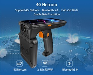 Jepower hiệu quả thông minh thu thập dữ liệu cầm tay PDA Long Range UHF RFID NFC Reader <span class=keywords><strong>Rugged</strong></span> 4GB Wi-Fi Máy quét mã vạch trong kho - Product Image 4