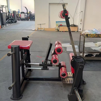 Appareil de musculation professionnel en acier robuste pour soulevé de cuisse inversé et exercices des quadriceps, avec système de charge à disques, pour usage commercial