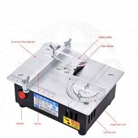 Mini scie de bureau électrique multifonctionnelle 220V ménage bricolage banc de travail du bois tour Cutter Machine Table scie outil moteur noyau