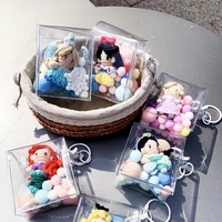 Sac multifonctionnel en PVC Porte-clés Câble de données Étui de chargement pour écouteurs Boîte de rangement transparente Pochette d'organisation de voyage Sac anti-poussière
