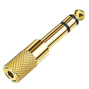 6.5 To 3.5 Audio <b>Adapter</b> <b>Plug</b> In Copper Connector For Microphone Speaker Guitar Piano - Product Image 4