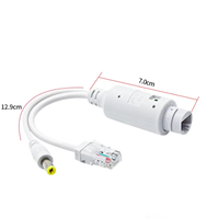 Mini séparateur Poe 48V à 12V1A câble POE étanche Module d'alimentation adaptateur moniteur caméra Surveillance accessoires en plastique