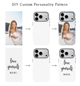 Custom 2-in-1 <span class=keywords><strong>Cover</strong></span> Mobile resistente per iPhone 17 16 15 14 13 Pro Max sublimazione 3D TPU + PC custodie per telefono rivestite - Product Image 2