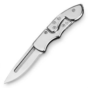 Coltello Pieghevole Portatile in Acciaio Inossidabile per Esterni, Mini Coltello Meccanico Tutto in Acciaio OEM EDC per Campeggio, Fai-da-Te, Uso Industriale - Product Image 1