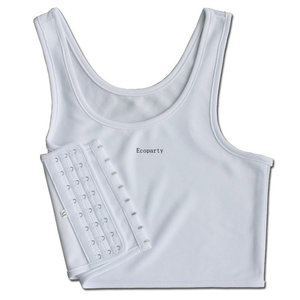 Bandage renforcé Corset court garçon manqué <span class=keywords><strong>lesbienne</strong></span> poitrine poitrine liant débardeur Ecoparty - Product Image 5