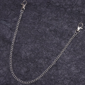 Chaîne de taille unisexe en jean Yueli, en alliage de zinc, double anneau, style hip-hop, pour usage quotidien, chaîne de corps tendance - Product Image 2