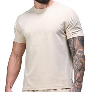 T-shirt pour homme en coton 100% de haute qualité, vintage, grandes tailles, poids lourd, blanc, délavé à l'acide, streetwear, t-shirt pour homme - Product Image 1