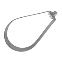 Support de tuyau en acier au carbone galvanisé en forme de poire avec anneau pivotant FM & UL, personnalisable OEM, prix usine