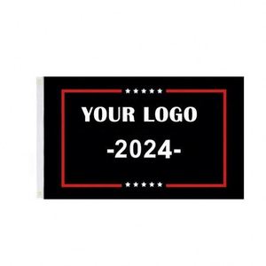 Drapeau américain 2024 personnalisé avec logo et couleur, imprimé en sérigraphie sur polyester durable pour l'extérieur, 3x5 pieds - Product Image 3