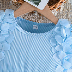 Vestido para Niñas de 4 a 7 Años, Estilo Princesa Formal con Encaje y Malla sin Mangas, Ropa Infantil, Suministro ODM - Product Image 3
