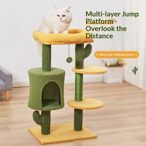 Arbre à chat en sisal en gros, série Cactus, structure d'<span class=keywords><strong>escalade</strong></span> pour chat, Katzenbaum - Product Image 3