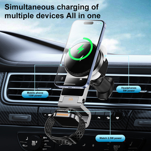 2026 Il Primo Caricatore Wireless per Auto 3-in-1 da 15W a Ricarica Rapida, Adatto per la Ricarica Wireless di Telefoni, Cuffie e Orologi - Product Image 4