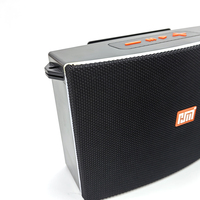 Altavoz BT inalámbrico portátil con Subwoofer, altavoz BT con Radio FM/TF/USB, Supergraves estéreo activo, altavoz de Karaoke de tela