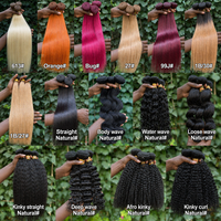 Extensiones de Cabello Humano Vietnamita Virgen al por Mayor, de un Solo Donante, con Cutícula Alineada, Cabello Liso Natural en Paquetes