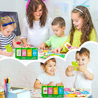 81 cartes d'apprentissage précoce pour enfants, cartes d'éveil pour apprendre l'anglais, combinaisons de lettres et de mots, jouet éducatif