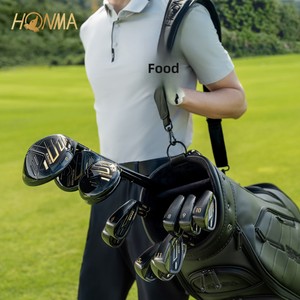 [Exclusif E-commerce] HONMA Nouveau BERE 09 Noir et Or Ensemble de clubs de golf pour hommes Sac à roulettes Fabriqué en Chine Cuir synthétique en microfibre - Product Image 3