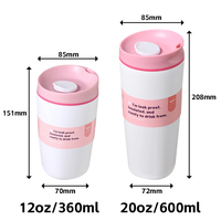 Mug de voyage isotherme 12oz 20oz en forme de ventre, anti-fuite, douze couleurs, en acier inoxydable 304, mug de voyage isotherme