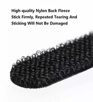 Bande adhésive en velours, attaches de câble en Nylon, 20 pièces, 3m, réutilisables, noir