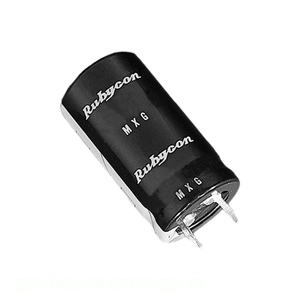 ตัวเก็บประจุแบบมีรูผ่านรู250MXG560MEFCSN22X45สำหรับคาปาซิเตอร์ของแท้560 uF 20% 250V - Product Image 1