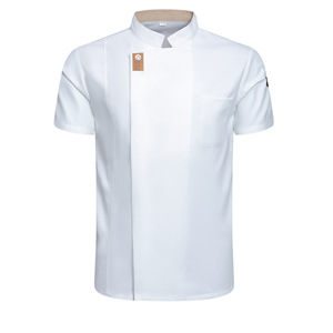 Nouvelle veste de chef unie pour homme, veste de travail pour restaurant, boulangerie, <span class=keywords><strong>restauration</strong></span>, vêtements de cuisine pour <span class=keywords><strong>femme</strong></span>, tenue de cuisinier pour le travail - Product Image 1