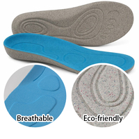 Semelles intérieures orthopédiques personnalisées en PU confortables, en mousse recyclée, avec soutien de la voûte plantaire, respirantes, amorti alvéolé, écologiques, pour hommes